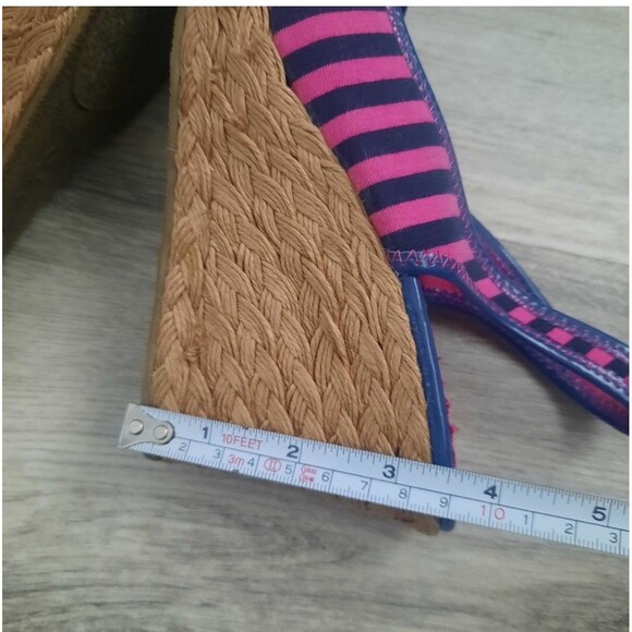 NEW WOMEN SUGAR  Pink Plaid Wedge Heels Size 8.5 M New - Picture 11 of 12